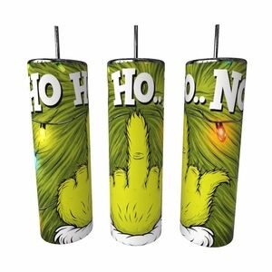 Ho Ho No Funny Grinch Finger Tumbler